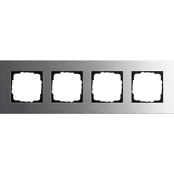 Gira Abdeckrahmen 4fach edelstahl 0214219